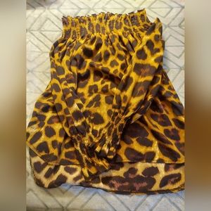 Cheetah print blouse